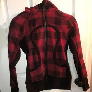 Lululemon buffalo plaid scuba hoodie